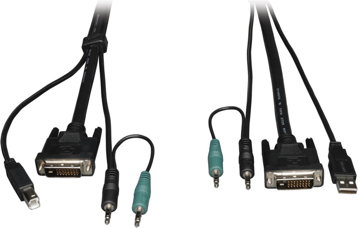 Tripp Lite P759-006 toetsenbord-video-muis (kvm) kabel 1,83 m Zwart
