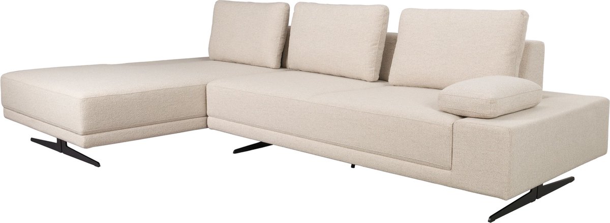 Dutchbone Shelly 3-zitsbank Links Chaise Longue Off-White - Wit