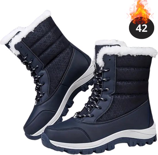 Livano Bottes de neige pour femme - Raquettes - Bottes de neige - Femme - Sports d'hiver - Ski - Chaussures de ski - Zwart - 42- Bottes femmes