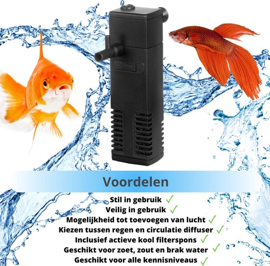 Aquariumfilter 200L/H 0L-50L – Aquarium filter pomp – Zuurstofpomp aquarium - Aquarium pomp met filter