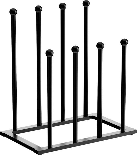 Metalen vrijstaande schoenenrek organizer voor entree, woonkamer, slaapkamer, hal, blauw en goud, 60 x 25 x 50 cm