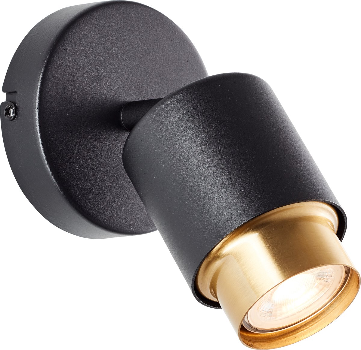 Brilliant Covelo - Plafondspot - GU10 1x5W - 3000K - Zwart Goud