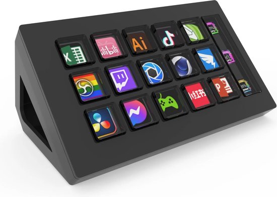 Foto: Verkoop nederland streamdeck mini visueel toetsenbord lcd 15 toetsen live content creatie controller keyboard voor windows macos android model 2024 