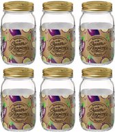 Bormioli Rocco Mason Jar / Weckpotten Quattro Stagioni - ø 11 cm / 1 liter - 6 stuks