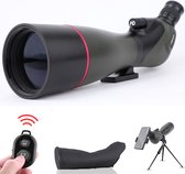 Zoomble® Spotting Scope 20-60x80 - Met Draagtas, Tripod, Telefoonhouder & Afstandsbediening - Incl. E-book - 80 mm Lens - Tot 60x Zoom - Voor Vogelspotten, Natuur, Outdoor & Jagen – Monoculair Verrekijker - Statief - Monokijker