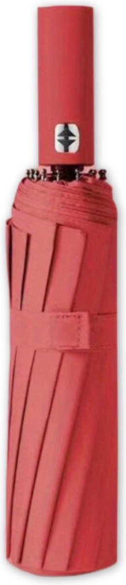 Bovista Moderne Stormparaplu - Windproof Paraplu - Opvouwbaar - Stormproef - Automatisch Uitklapbaar - Umbrella - Rood