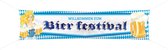 Folat - Oktober bier festival bierpullen spandoek - 180 cm x 40 cm
