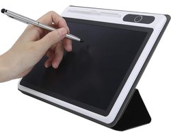 Grafische Tekentablet LCD-schrijftablet Elektronisch Schrijf- en Tekenbord Doodle Board Handschriftpapier Tekentablet met Kunstlederen Etui voor Kinderen en - Zwart - inclusief Leren Penselen