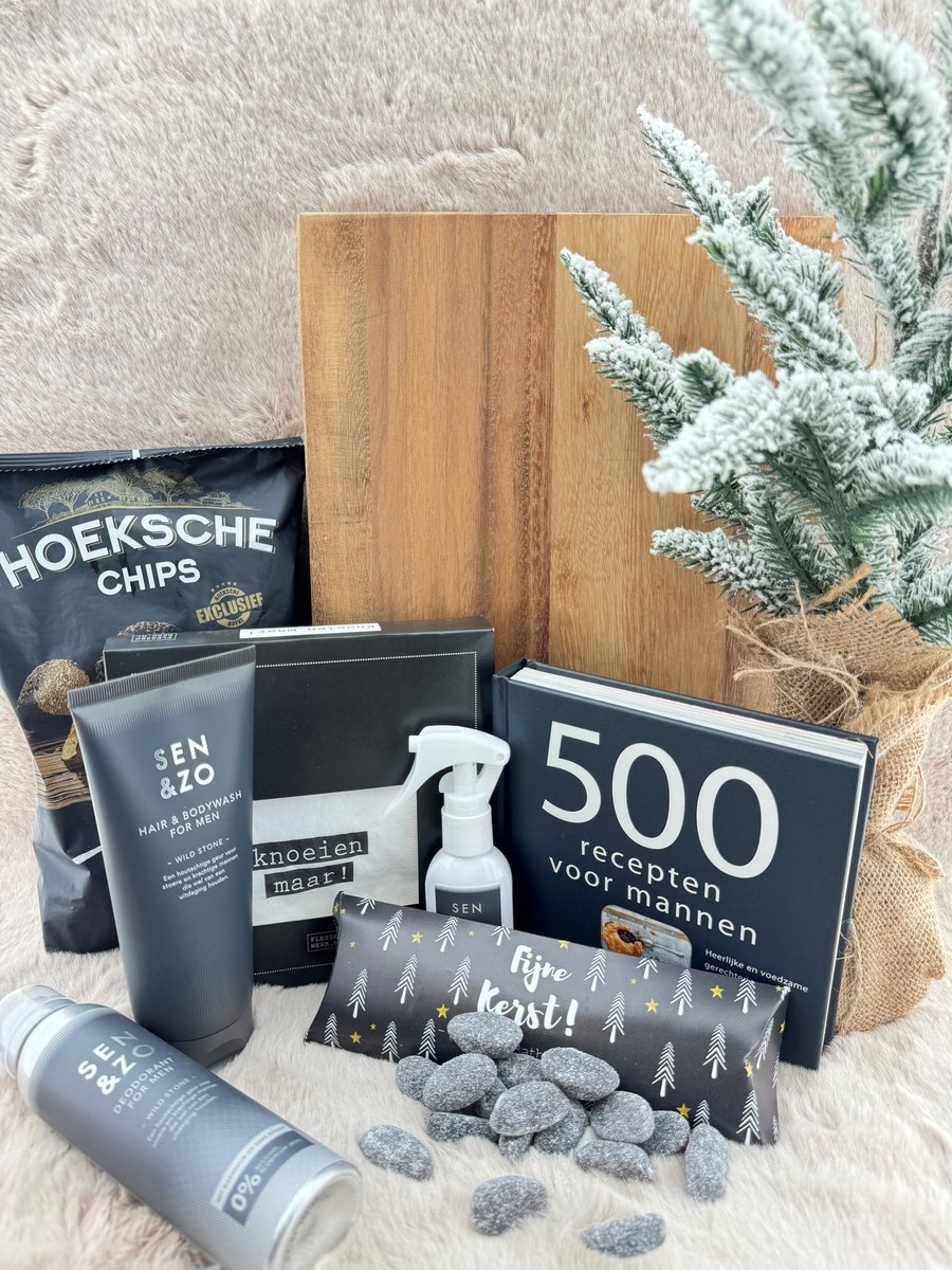 Goedkoopste Kerst Heren •Cadeaupakket Verwenplank• - Cadeau voor Mannen - Perfect Gifts