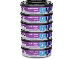 LITTER GENIE LitterLocker Navulling - Vierkante Refills - Geurbestrijding - 6 stuks