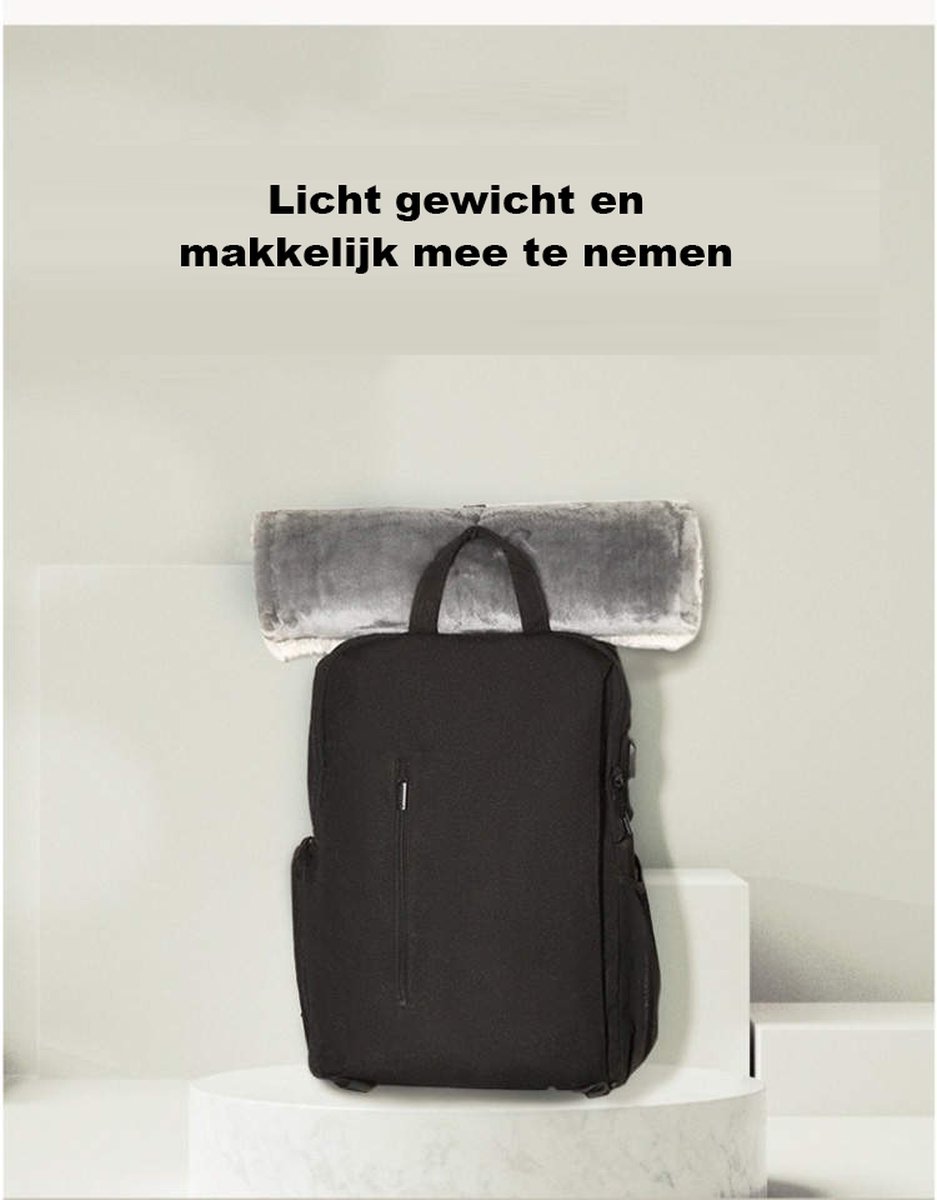 Warmtedeken met Powerbank - Warmtedeken oplaadbaar - USB – 5 Warmtestanden - 5 Timers - 100×40 cm - Wasbaar - Energiebesparend - Winter & Thuiswerken – foto 4