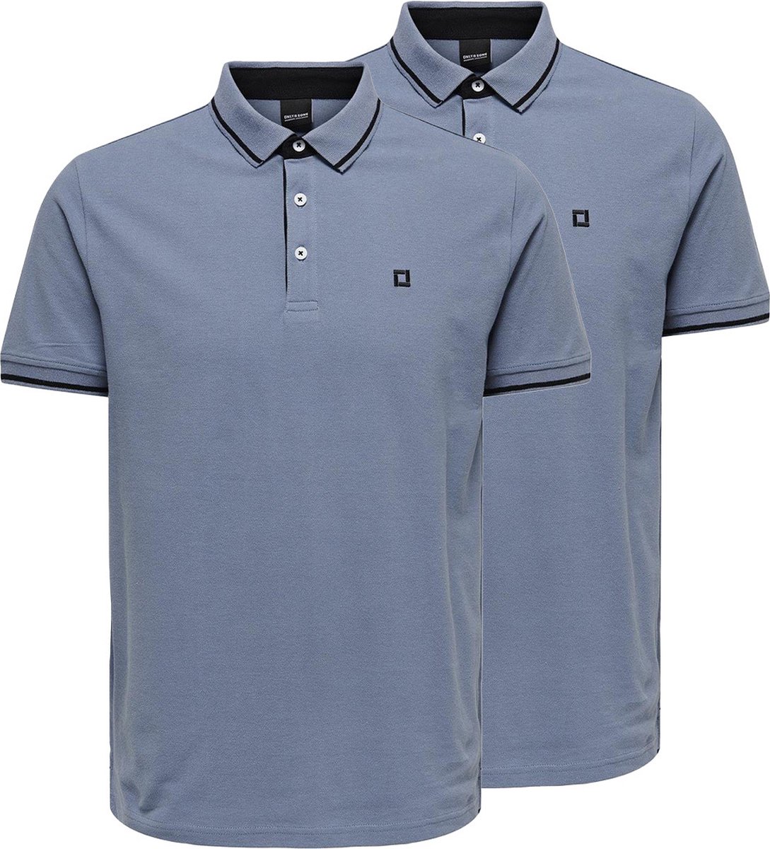 Only & Sons Heren poloshirt 2 pack Onsefletcher