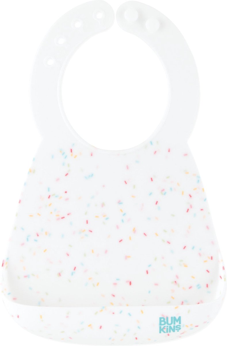 Goedkoopste Bumkins - Siliconen slab met opvangbakje - Vanille Sprinkle (6-24 maanden