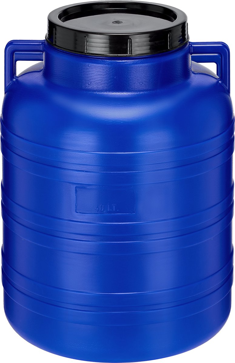 Garronda Regenton 40L kunststof vat levensmiddelcontainer van HDPE voor huis en tuin - GD-0078 Blauw