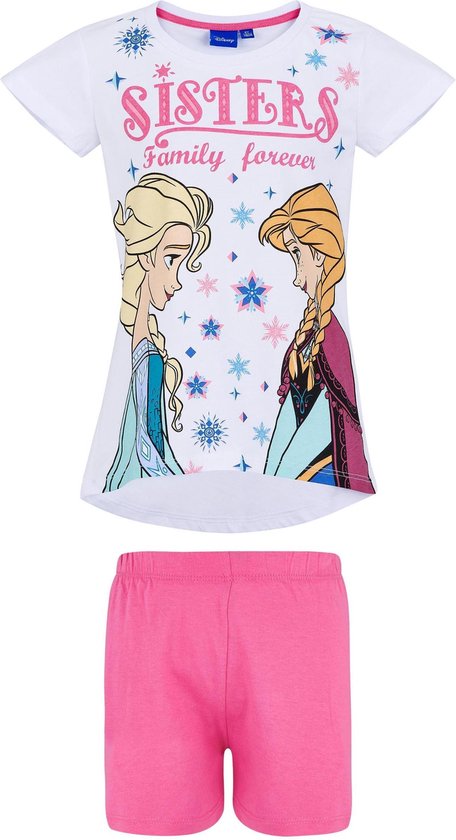 Integreren agenda ijsje Disney Frozen Pyjama met korte mouw - wit - Maat 140 | bol.com