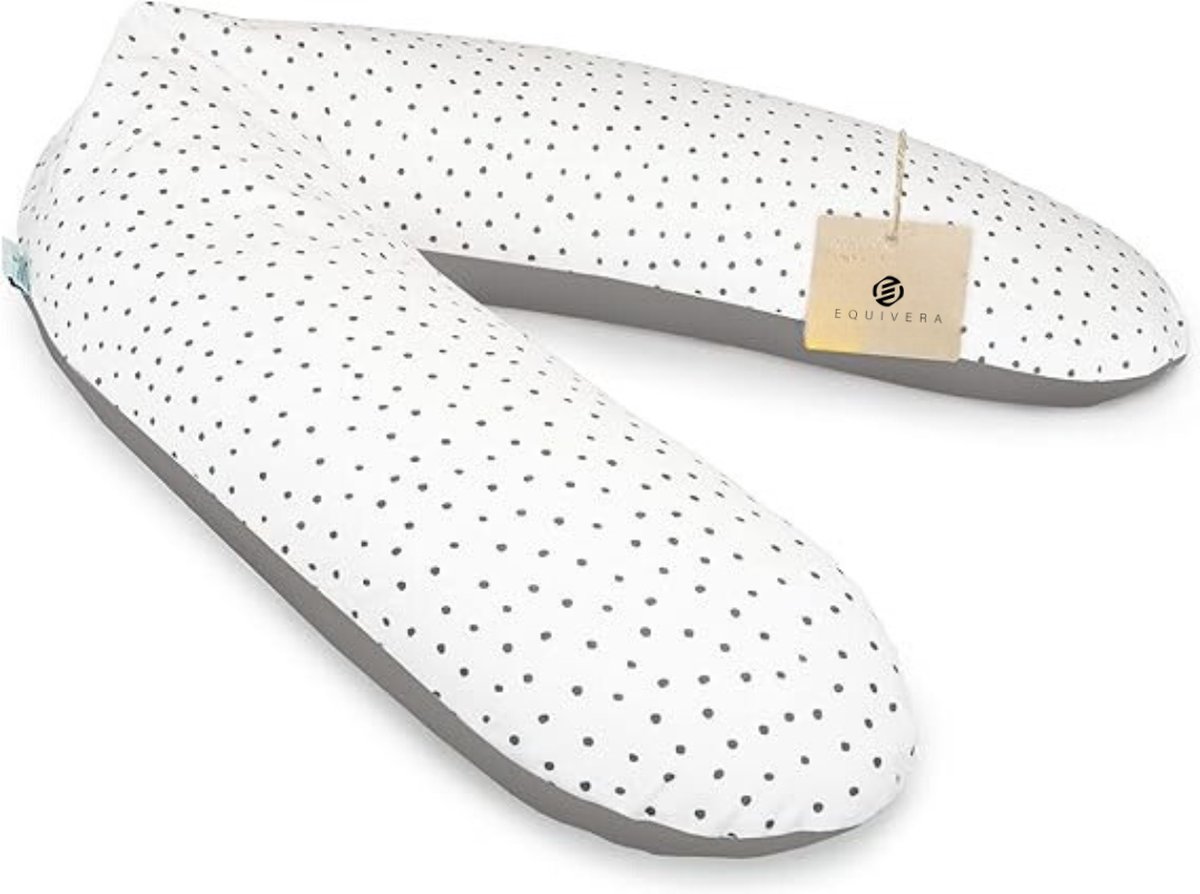 Equivera Zijslaapkussen Volwassenen - Zijslaapkussen - Lichaamskussen Zijslaper - Zijslaap Kussen Volwassenen - Zwangerschapskussen - Voedingskussen - Borstvoedingskussen - Body Pillow - Voor een comfortabele nachtrust!