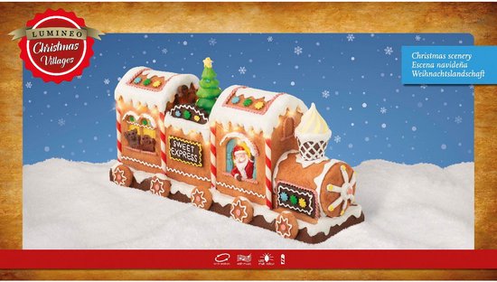 Lumineo - LED scenery l11b34.5h17.5 cm klr/mlt