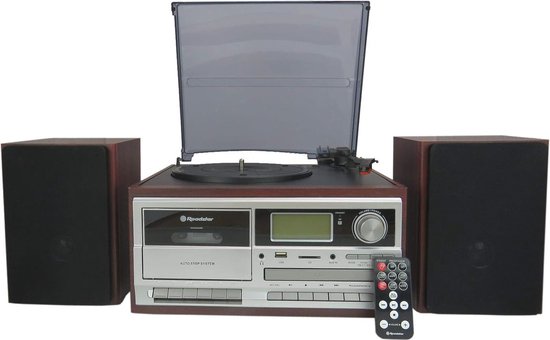 Muse MT-120MB Centro Musicale Vintage Con Giradischi, CD, Radio, USB E Bluetooth - 3