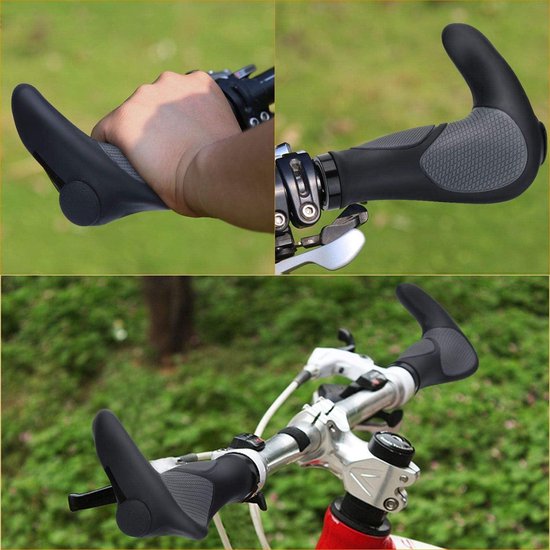 Poignées De Vélo Ergonomiques Type Corne - Avec Rembourrage En Gel Antidérapant - Confort Maximal