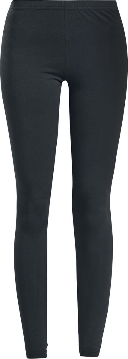 R.E.D. Rock-Engineered Design Zwarte basic leggings met elastiek - Dames - L