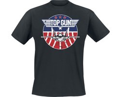 Top Gun Maverick - Tomcat Heren T-shirt - zwart - 4XL