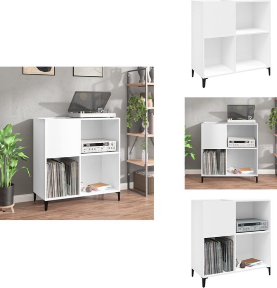 vidaXL Platenkast - Platenkasten - Platenspeler Kast - Elpee Opbergkast ...