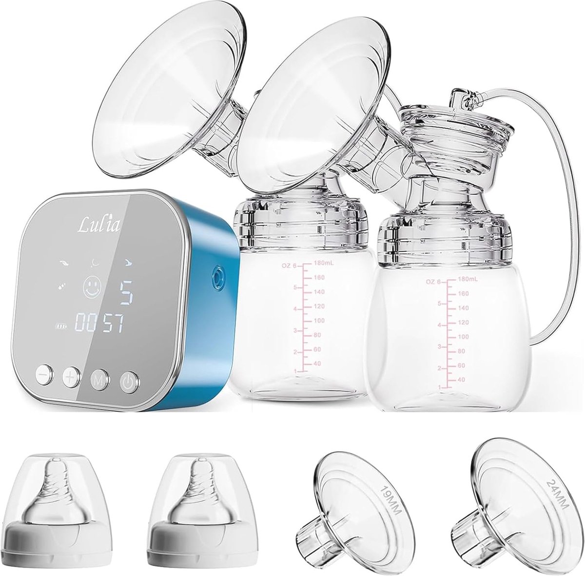 Goedkoopste Draagbare dubbele elektrische borstkolf met gebruiksvriendelijke functies en aanpasbare zuigkracht