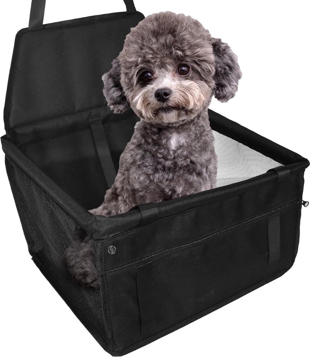 Equivera Hondenmand Auto Met Gordel – Hondenmand – Hondenmand Auto – Autostoel Hond – Hondenstoel Auto – Met Gordel