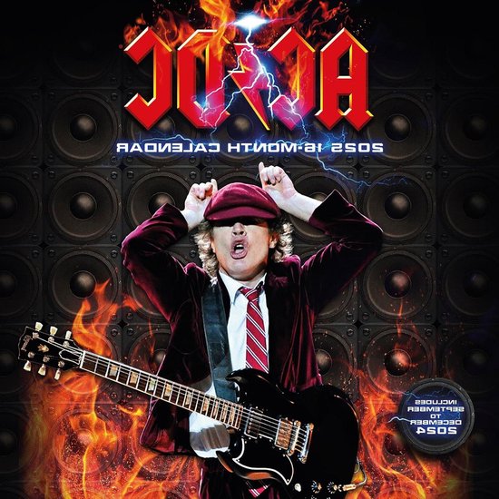 Calendario 30x30 ac/dc 2025 pyramid - Wandkalender met rockthema ...