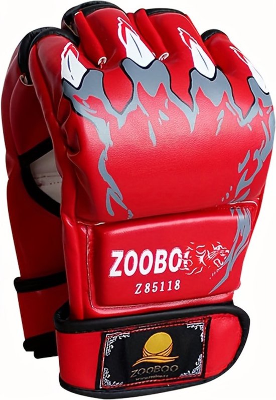Gants Bovista MMA - Gloves - Gants de Sparring - Hommes - Femmes - Grappling - Gants de boxe - Gants de combat - Rouge