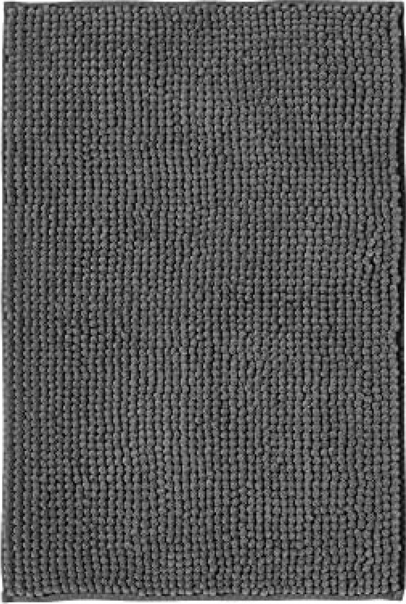 Badmat Anti-Slip av soft Chenille | Super absorberend en machinewasbaar | Te combineren als badmat set | Voor de badkamer, douche, bad of als WC mat | - 50x80 cm