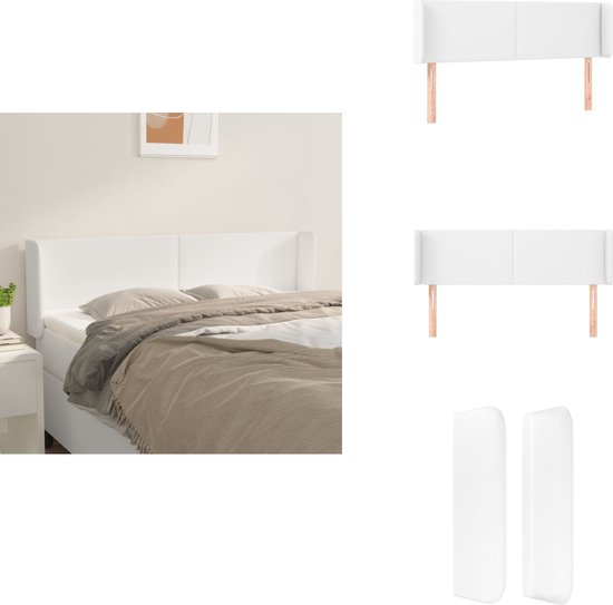 vidaXL Hoofdbord met hoofdeinde Wit 120 cm Bewerkt hout - Slaapkamer vidaXL Hoofdbord met hoofdeinde Wit 120 cm Bewerkt hout - Slaapkamer