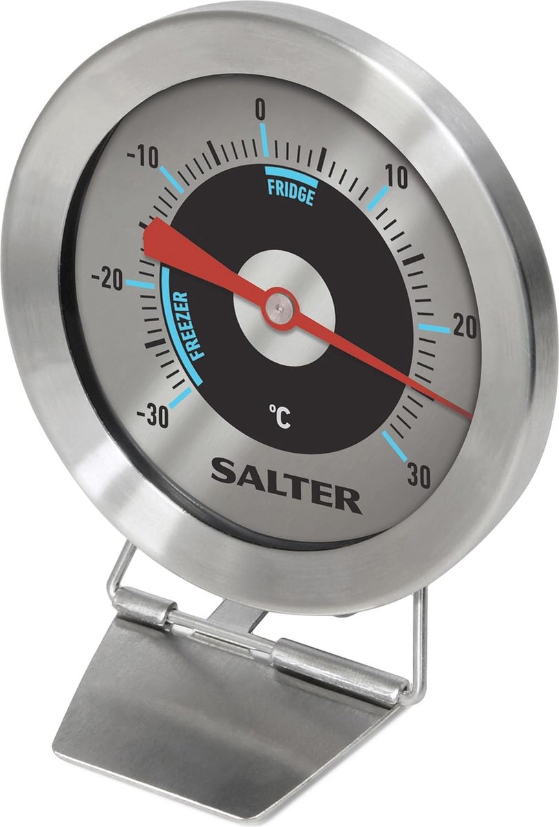 Thermometer voor Koelkast en Vriezer - Instelbare Hoek, Duidelijke Weergave, -30°C tot 30°C