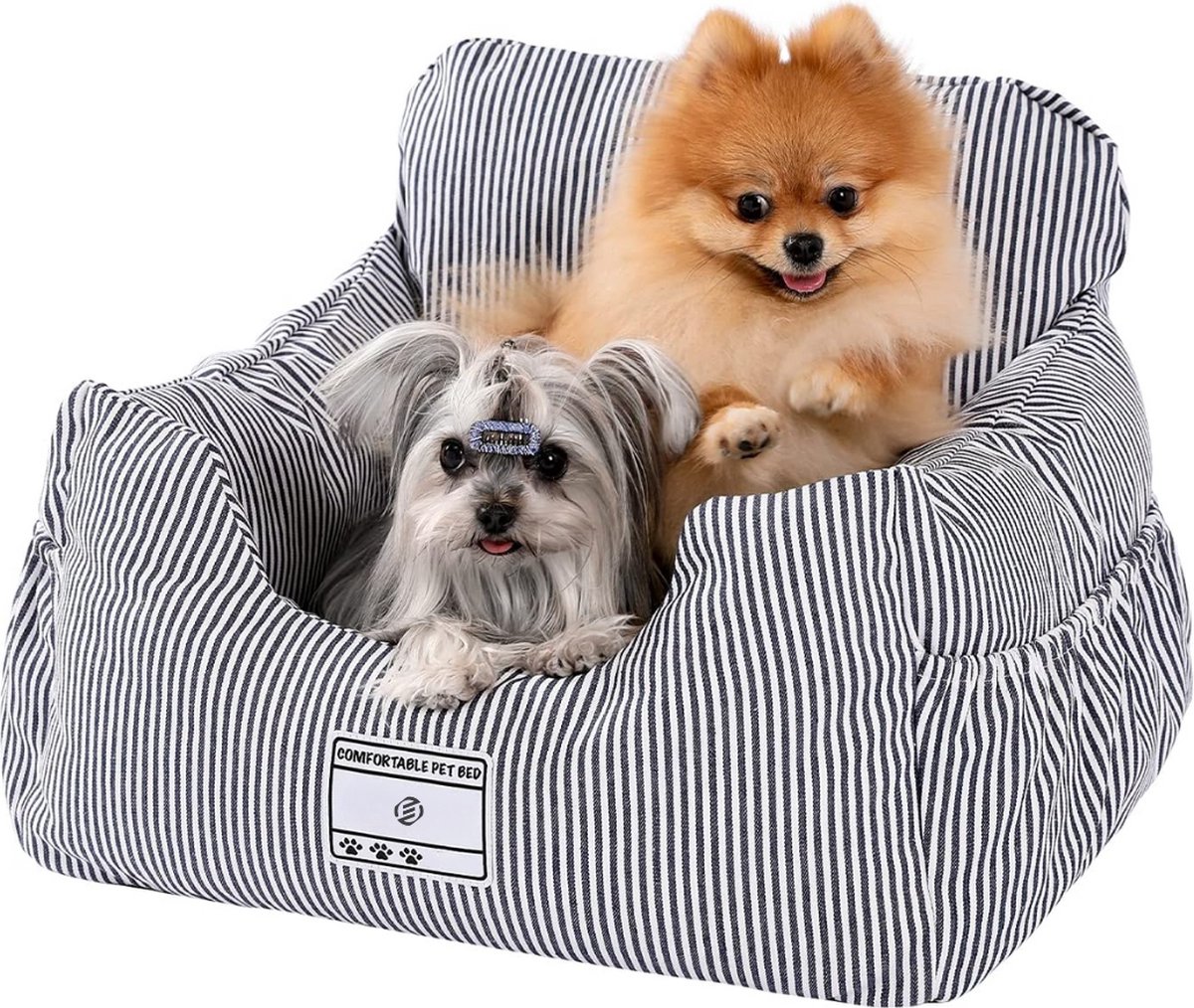 Equivera Hondenmand Auto Met Gordel - Hondenmand - Hondenmand Auto - Autostoel Hond - Hondenstoel Auto - Met Gordel