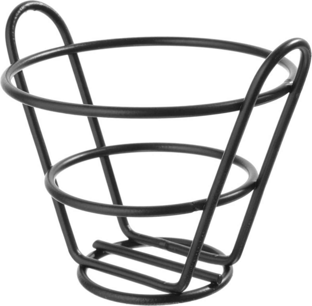 HENDI Fritesmandje – Mat Zwart – Metaal – Ø115x(H)100 mm