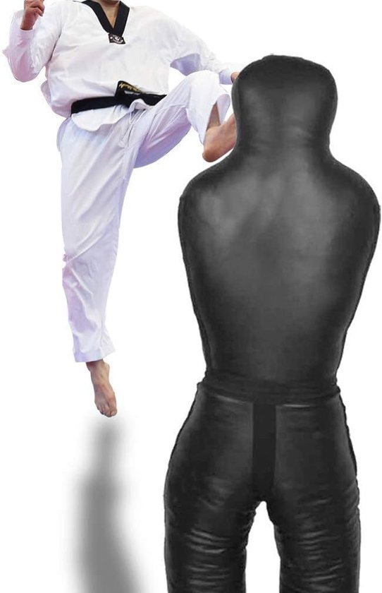 Dummy de lutte creux de 1,8 m – Sac de boxe pour entraînement Sanda, Muay Thai, MMA, Judo et Jiu-Jitsu
