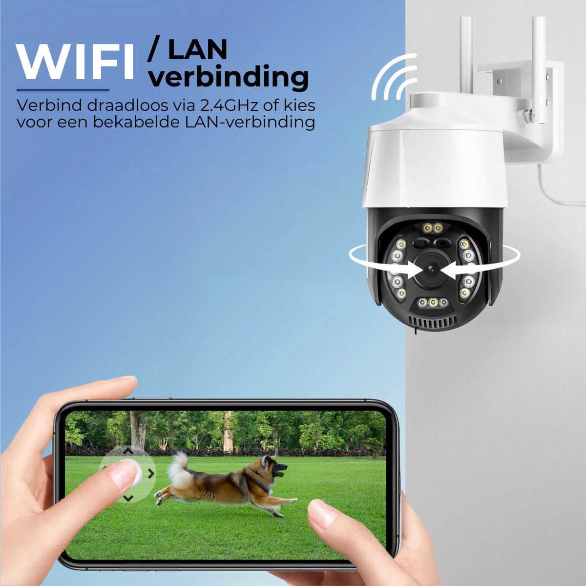 Camux Cam-VisionX Beveiligingscamera Buiten IP66 - 3MP 2K Camera - Buitencamera met Nachtzicht - Wifi met App - Security Camera – foto 4