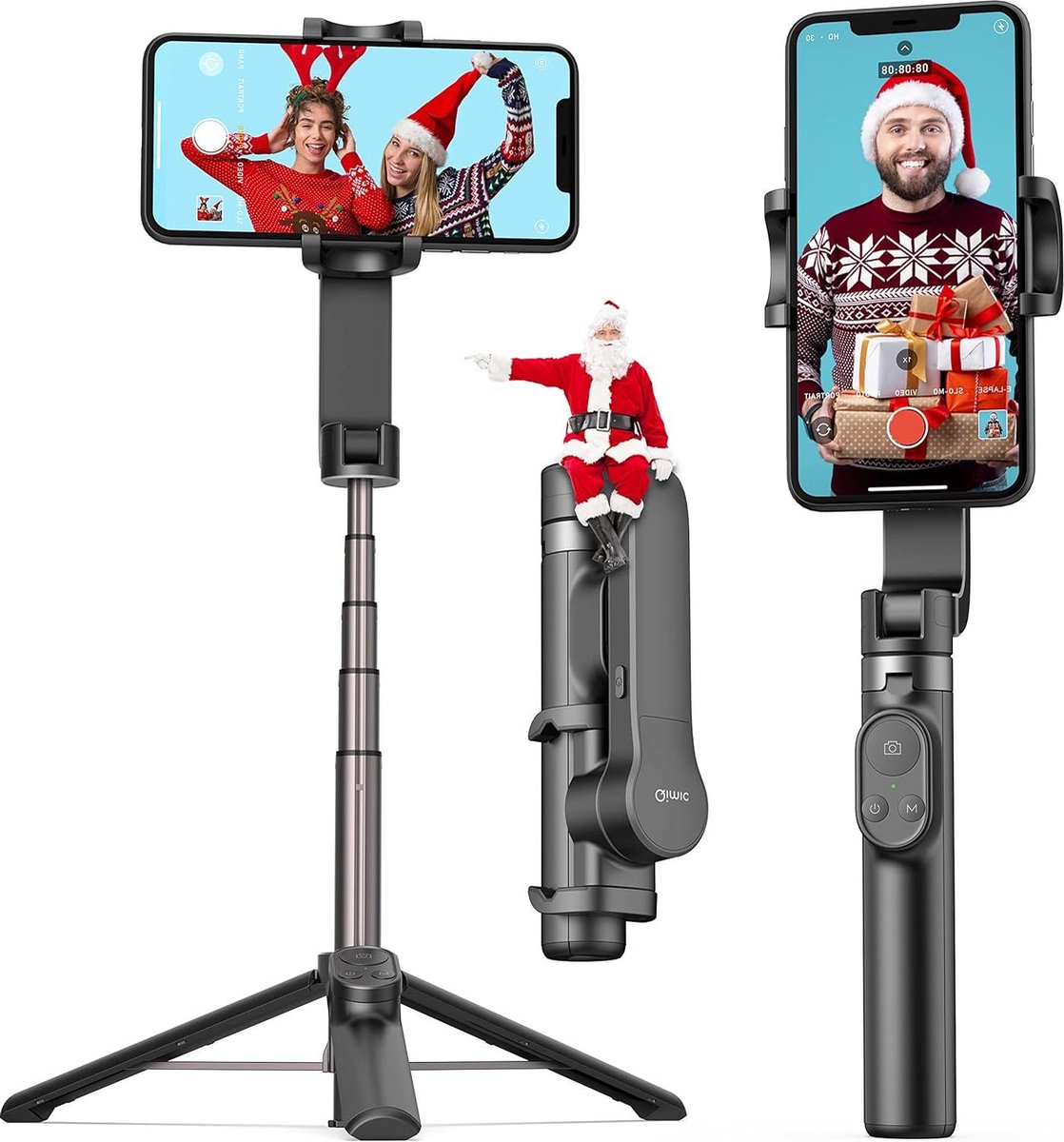 Gimbal Stabilizer Selfie Stick Telefoon Statief Draadloze Afstandsbediening - Auto Balance Stabilizer 920 mAh Batterij