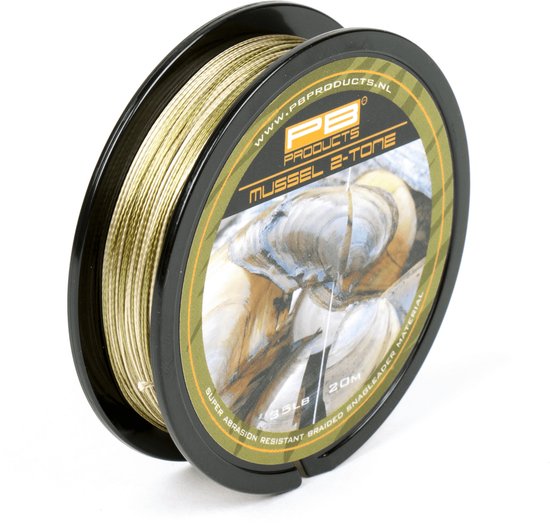 PB Products - Mussel 2-Tone - Soepele Voorslag - 20 meter - 45 lb van PB Products — afbeelding 2