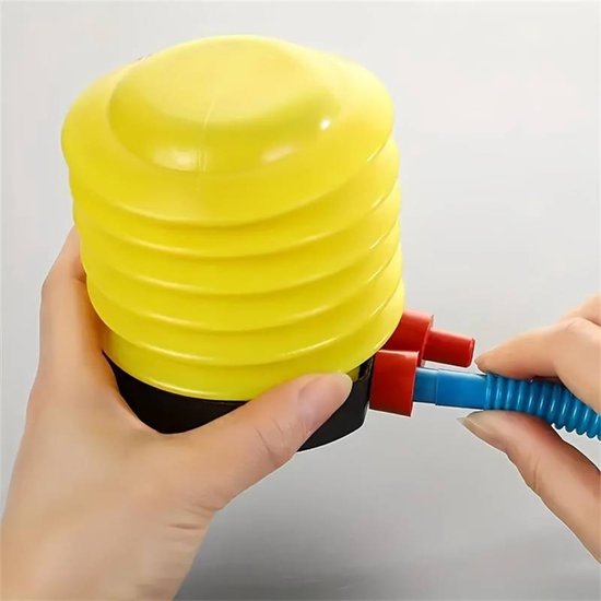 Nivard Luchtbedpomp - OpblaaspompLucht Pomp - Luchtpomp - Camping Pomp - Mini - Geel van Merkloos — afbeelding 2