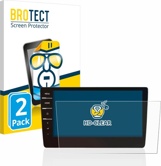 BROTECT - Screenprotector voor Volkswagen T6.1 California 2021 Discover Pro 9.2" - Folie Beschermfolie transparant (2 Stuks)