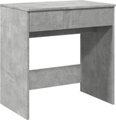 vidaXL - Kaptafel - met - spiegel - 73x46,5x120 - cm - betongrijs