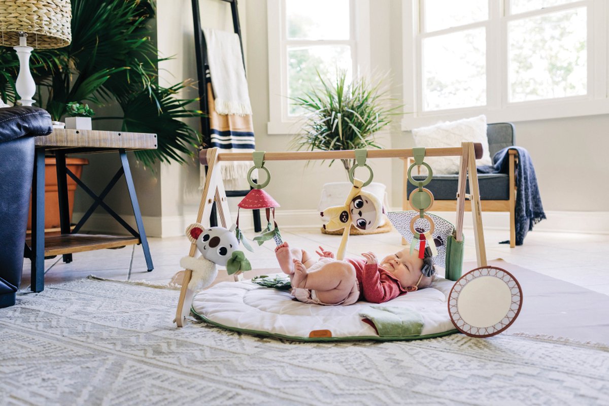 Tiny Love Boho Chic Luxe Developmental Gymini, Speelkleed voor Baby's, Houten Speelgoed Boog, Vanaf 0 Maanden — afbeelding 6