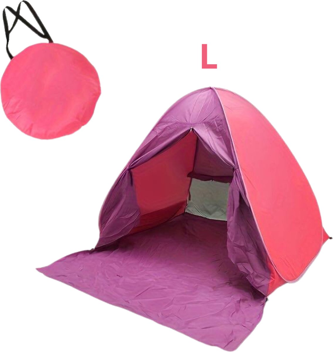 Nivard Strandparaplu - Extra Sterke Parasol - Winddicht Paraplu - Strand - Outdoor - UV Bescherming - Roze L