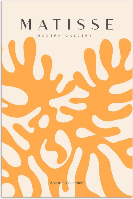 Affiche 60x90 cm - Matisse - Art - Oranje - Abstrait - Posters - Décoration chambre - Décoration murale salon - Décoration murale chambre