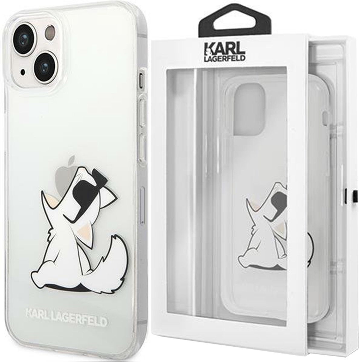 Karl - Lagerfeld - KLHCP14MCFNRC iPhone - 14 - Plus - 6.7 - hardcase - transparant - Choupette - Fun