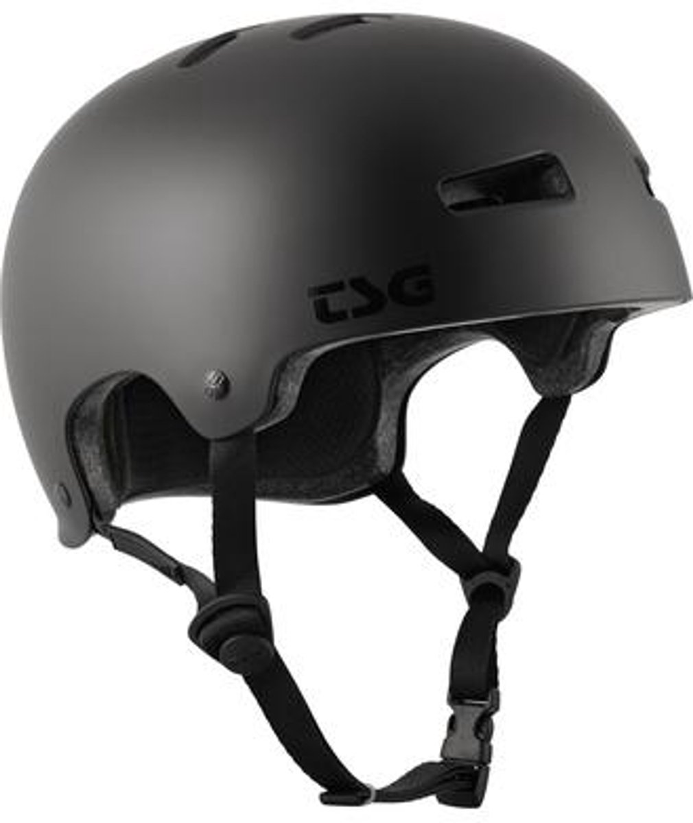 TSG Evolution helm in Zwart en Zwart logo TSG Evolution helm in Zwart en Zwart logo