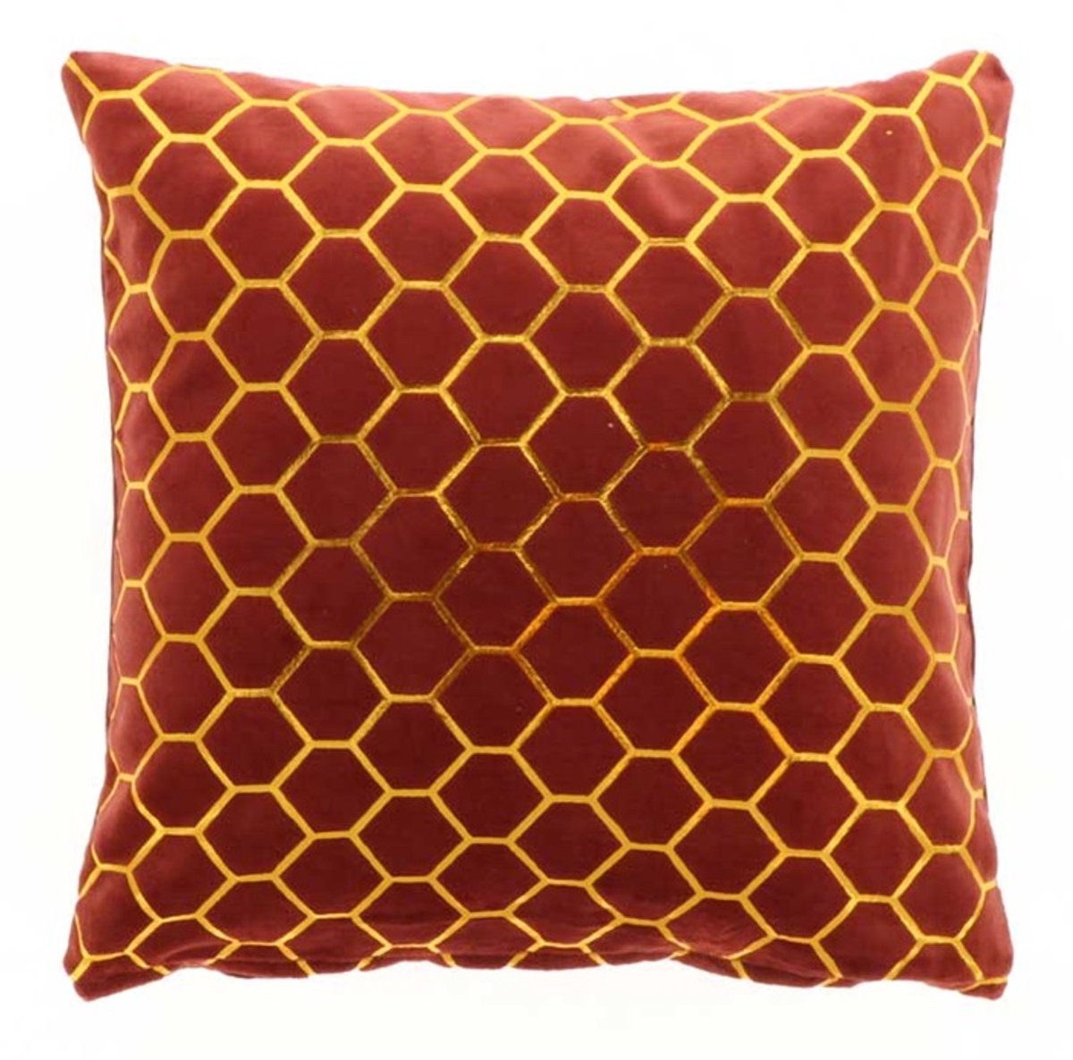 Unique Living D- Unique Living | Kussen Ebba 45x45cm redwood | Kussen woonkamer of slaapkamer Rood