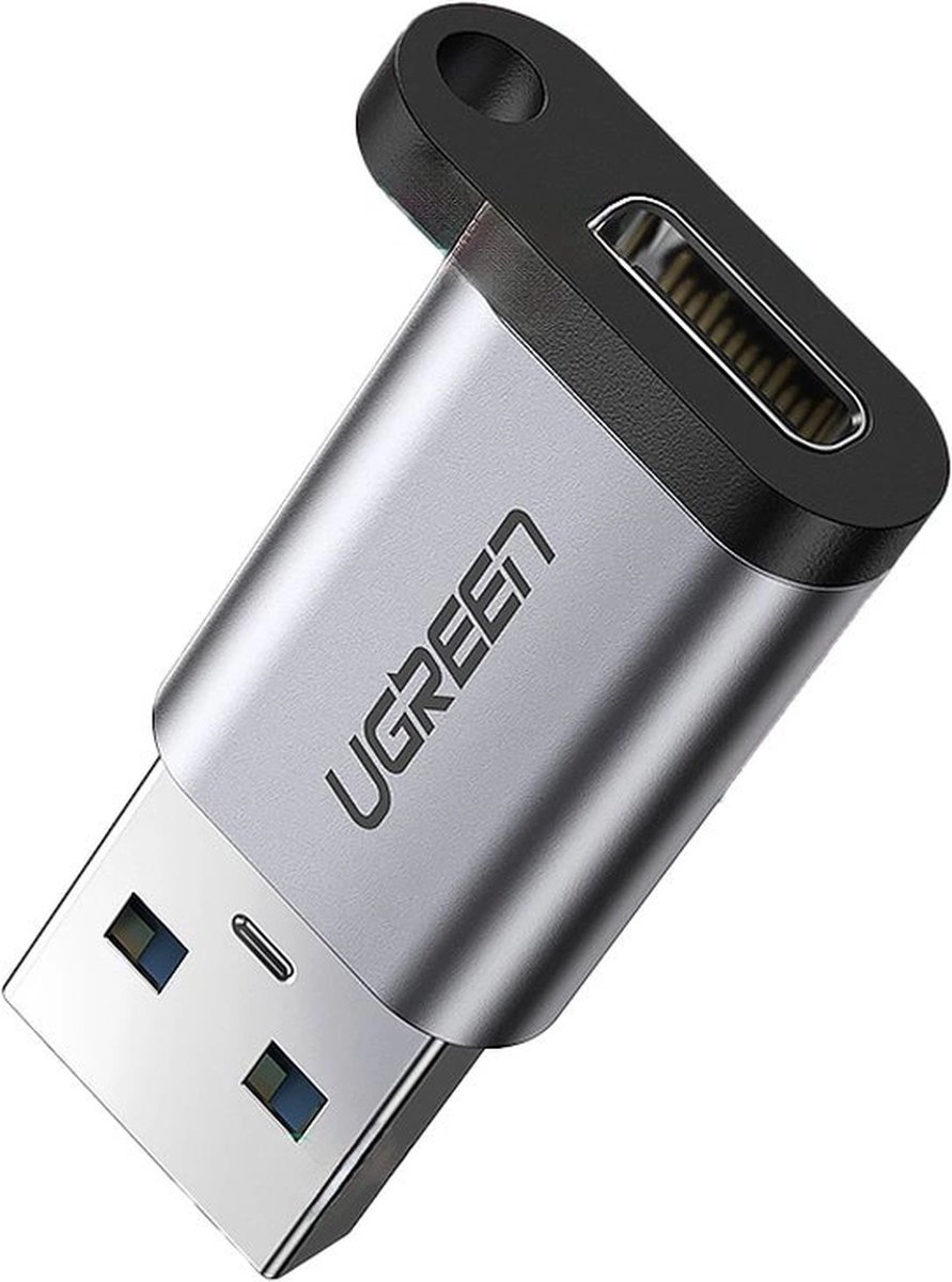 USB - C - - (vrouwelijk) - USB - (mannelijk) - adapter - Ugreen - US276 - USB - 5Gb/s - grijs