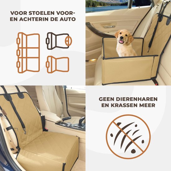 SWIHELP Kleine hond autostoel, puppy huisdier auto booster stoelen voor rug en voorstoel, met hele stevige PVC frame, huisdier autostoel voor minder dan 15 pond